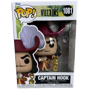 NEW! Funko Pop! Disney Villains Captain Hook #1081.